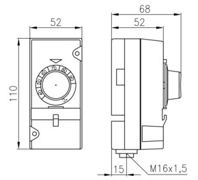 Alre-it Anlege-Thermostat 0-60Gr,Außeneinst. ATR 83.001