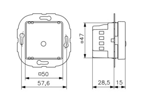 Alre-it Raumtemperaturfühler UP glanz,RAL9010,NTC47K FUFC47-0000