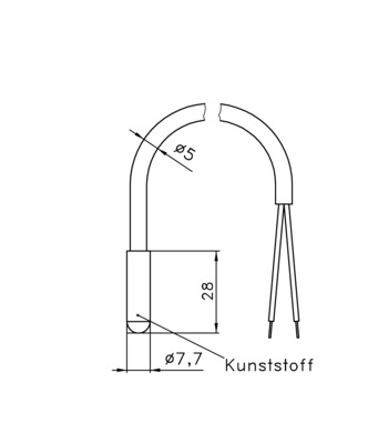 Alre-it Fußbodenfühler extern,inkl.6m Kabel HF-8/6-K2