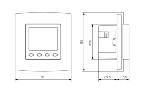 Alre-it Raumtemp.-Uhrenregler UP 50x50reinws,alre-Rah HTRRUu210.021#21