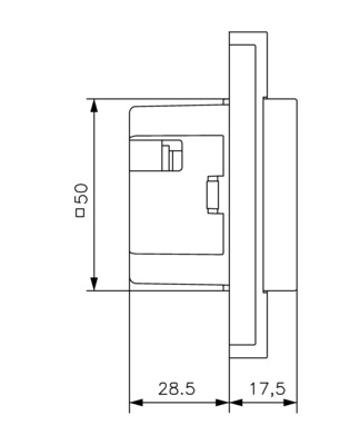 Alre-it Raumtemp.-Uhrenregler UP 55x55perlws,o.Rahmen HTRRUu210.021#57
