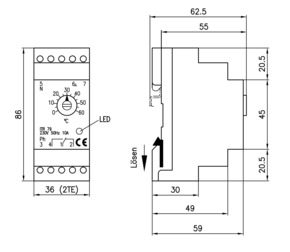 Alre-it Hutschienenregler elektron,-10bis+40Gr ITR 79.508