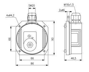Alre-it Differenzdruckschalter mech,400-1600 Pa JDW-10