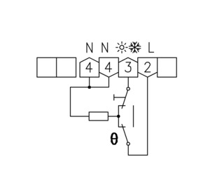 Alre-it Raumtemperaturregler AP Umschalter,2Rohranl. RTBSB-001.065