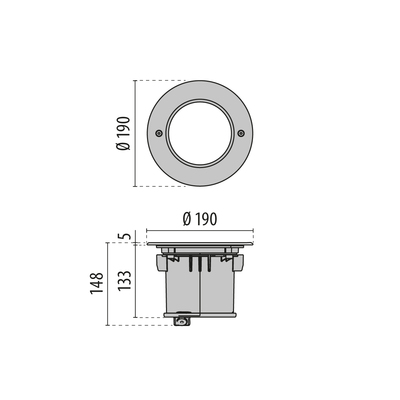 Performance in Light LED-Bodeneinbauleuchte 3000K, DALI 3118694