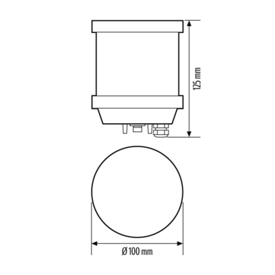 ESYLUX Leuchtenkopf 4000K ALVA BL #EL10521812