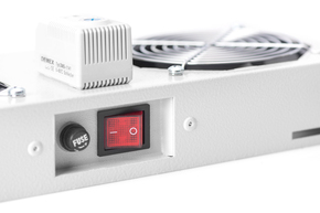 DIGITUS 19" Deckellüfter inkl.Thermostat DN-19 FAN-2-WM-T