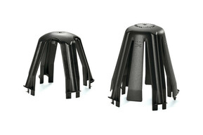 HellermannTyton Deckenabstandhalter sw, PA66GF15 BK 10 SpotClip-I 148-00076