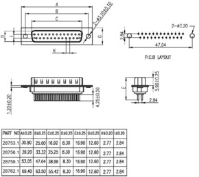EFB-Elektronik D-Sub Lötstecker 37pol. 28762.1