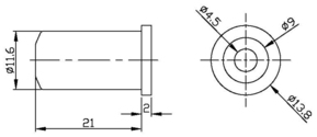 EFB-Elektronik Knickschutztülle ETUE 1 bis 8,5mm schwarz groß 29508.1