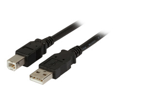 EFB-Elektronik USB2.0 Anschlusskabel 3,0m schwarz A-B K5256SW.3