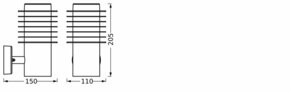 Ledvance LED-Wandleuchte 3000K, dunkelgrau Endura#4058075835146