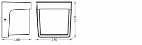 Ledvance LED-Wandleuchte 3000K, dunkelgrau Endura#4099854217586