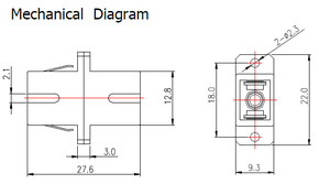 EFB-Elektronik SC/SC Simplex Kupplung Keramikhülse SM 53302.31