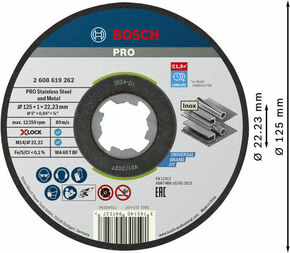 Bosch Power Tools PRO Stainless Steel and Metal X-Lock 2608619267 (VE10)