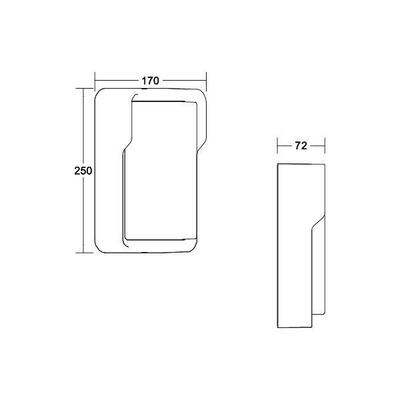 Brumberg Leuchten LED-Wandleuchte 3000K, graphit 10222103