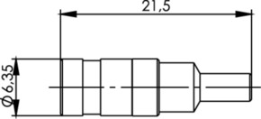 Telegärtner SMB-Kabelbuchse Au 50Ohm G7 (RG-316/U) 100024883