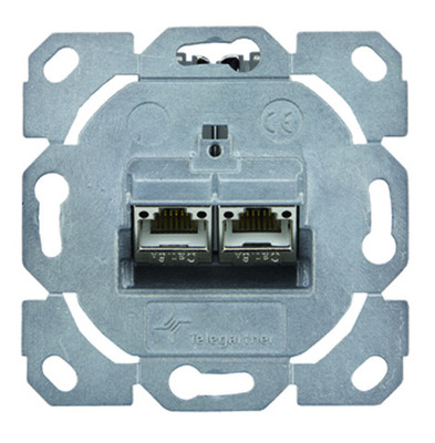Telegärtner Modulaufnahme AMJ-S 2-fach ch UP/0flex Cat6A T568B 100022965