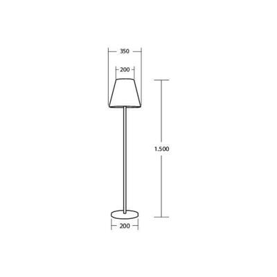 Brumberg Leuchten LED-Terassenleuchte weiß/schwarz 65391100