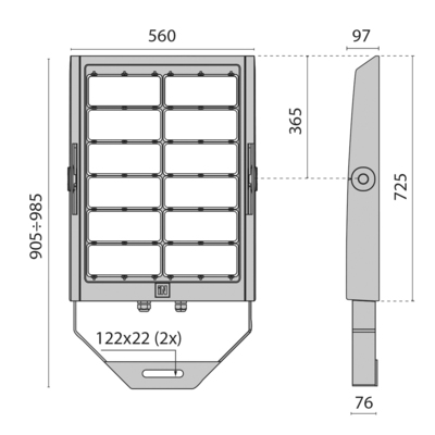 Performance in Light LED-Fluter 4000K 3119536