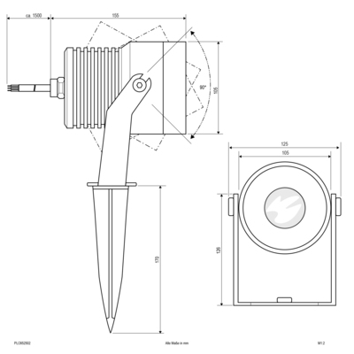 EVN Lichttechnik LED-Spot mit Erdspieß PLC652502
