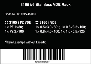 Wera Werk Schraubendreherset eds.+Rack 05022745001