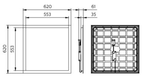 Philips Lighting LED-Panel M625 840 RC133V G6 #73513299