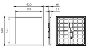 Philips Lighting LED-Panel M625 840, DALI RC133V G6 #73516399
