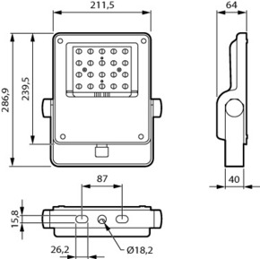 Philips Lighting LED-Außenstrahler 4000K BVP111 LED #79978300
