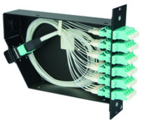Telegärtner FanOut-Modul 6xLC-Quad MM türkis OM3 100022408