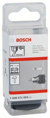 Bosch Power Tools Zahnkranzbohrfutter 3/8 Zoll-24UNF,10mm 1608571053