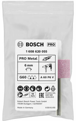 Bosch Power Tools PRO Steel Schleifstiftset, 25 x 20 mm G60 1608620055