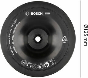 Bosch Power Tools PRO Stützteller, 125 x 8 mm 1609200240