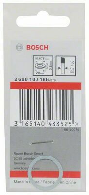 Bosch Power Tools Reduzierring 20x15,875x0,8mm 2600100186