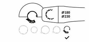 Bosch Power Tools Schutzhaube mit Deckblech, 230 mm mit Codierung 2602025283