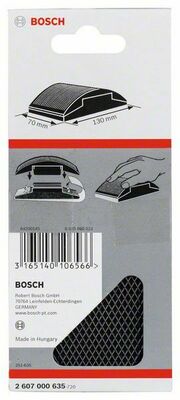 Bosch Power Tools Handschleifklotz 70 x 130mm, Gummi 2607000635