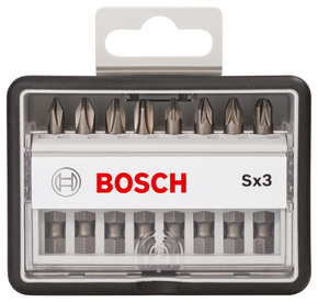 Bosch Power Tools 8-tlg. Schrauberbit-Set, Robust Line Sx PH/PZ 2607002558