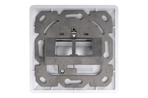 DIGITUS Zentralplatte 2-fach 80x80, RAL9010, RJ45 DN-93801-1