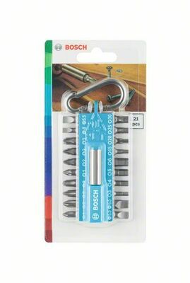Bosch Power Tools Schrauberbit-Set 21-tlg, Snap-hook 2607002822