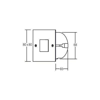 Brumberg Leuchten LED-Wand-EB-Leuchte edelstahl 1xPower-LED 1W wws 0P3930WW