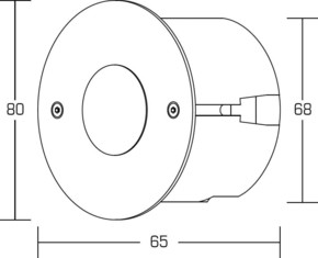 Brumberg Leuchten LED-Wand-EB-Leuchte edelstahl 1xPower-LED 1W wws 0P3937WW