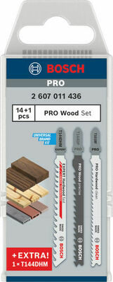 Bosch Power Tools PRO Wood Set, 15-tlg. 2607011436