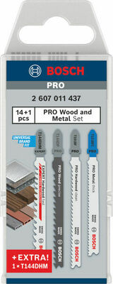 Bosch Power Tools PRO Wood and Metal-Set, 15-tlg. 2607011437