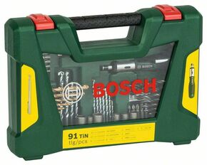 Bosch Power Tools Bohrer-/Bit-Set V-Line TiN,VE91 2607017195