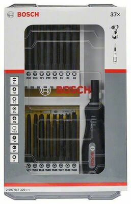 Bosch Power Tools Schrauberbit-Set 37-tlg + Griff 2607017320