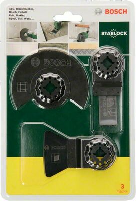 Bosch Power Tools Starlock Starter-Set Fließen 3-teilig für 2607017324