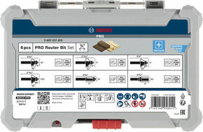 Bosch Power Tools PRO Kantenfräser-Set, 6-tlg 2607017470
