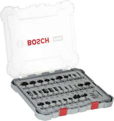Bosch Power Tools PRO Nutfräser- Set, gemischt Schaft 8 mm 2607017475