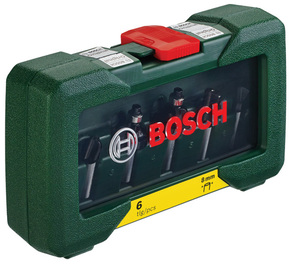 Bosch Power Tools 6-teiliges HM-Fräser-Set (8 mm Schaft) 2607019463