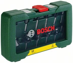 Bosch Power Tools Fräser-Set 1/4"-Schaft,V12 2607019465